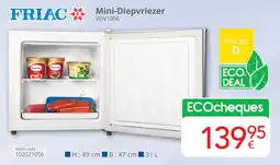 Eldi Friac Mini Diepvriezer VDV1056 aanbieding