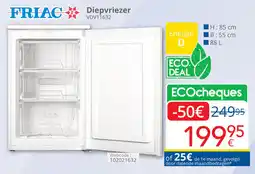 Eldi Friac diepvriezer VDV11632 aanbieding