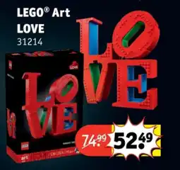 Kruidvat LEGO Art LOVE aanbieding