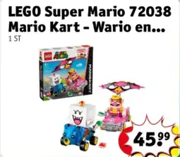 Kruidvat LEGO Super Mario 72038 Mario Kart - Wario en King Boo aanbieding
