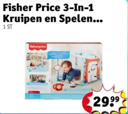 Kruidvat Fisher Price 3-In-1 Kruipen en Spelen Activiteitenspeelmat aanbieding