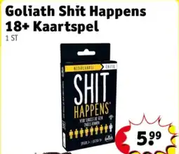 Kruidvat Goliath Shit Happens 18+ Kaartspel aanbieding