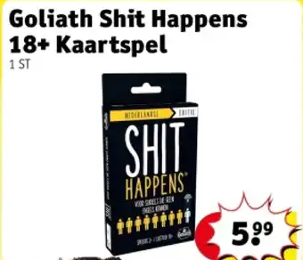 Kruidvat Goliath Shit Happens 18+ Kaartspel aanbieding