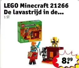 Kruidvat LEGO Minecraft 21266 De lavastrijd in de Nether aanbieding
