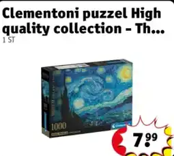 Kruidvat Clementoni puzzel High quality collection - The stary night 1000 stukjes aanbieding