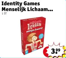 Kruidvat Identity Games Menselijk Lichaam Kwartet aanbieding