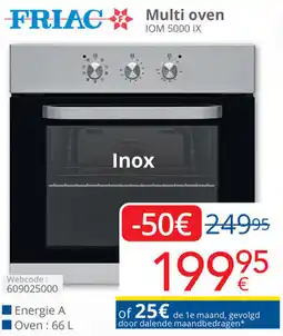 Eldi Friac Multi oven IOM 5000 IX aanbieding