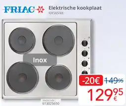 Eldi Friac Elektrische kookplaat IEK5650IX aanbieding