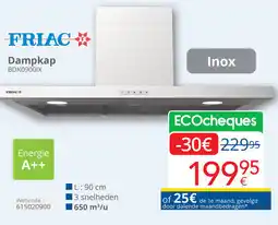 Eldi Friac Dampkap BDK0900IX aanbieding