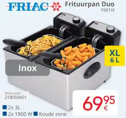 Eldi Friac Frituurpan Duo F601IX aanbieding