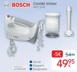 Eldi Bosch Combi mixer MFQ 3540 aanbieding