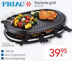 Eldi Friac Raclette-grill RC-8150 aanbieding