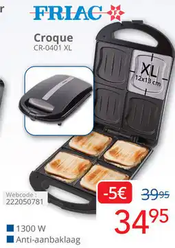 Eldi Friac Croque CR-0401 XL aanbieding