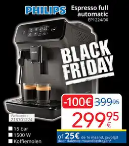 Eldi Philips Espresso full automatic EP1224/00 aanbieding