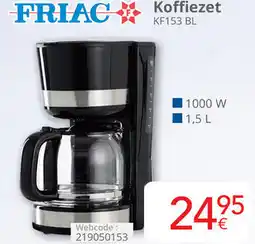 Eldi Friac Koffiezet KF153 BL aanbieding