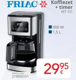 Eldi Friac Koffiezet + timer KFT 151 aanbieding