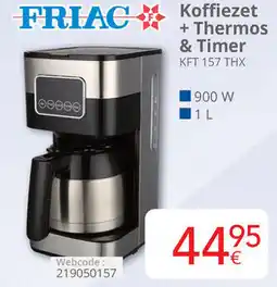 Eldi Friac Koffiezet + Thermos & Timer KFT 157 THX aanbieding