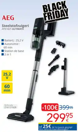 Eldi AEG Steelstofzuigeri AP81B25 ULTIMATE aanbieding