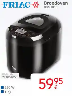 Eldi Friac Broodoven BBM1055 aanbieding