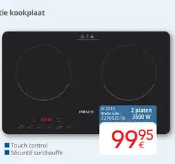 Eldi FRIAC Inductie kookplaat IK 2010 aanbieding