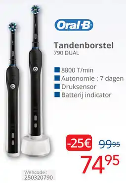 Eldi Oral-B Tandenborstel 790 DUAL aanbieding