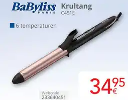Eldi BaByliss Krultang C451E aanbieding
