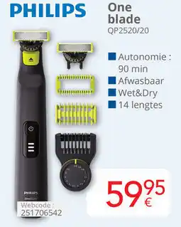 Eldi Philips One blade QP2520/20 aanbieding