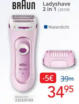 Eldi Braun Ladyshave 2 in 1 LS5103 aanbieding