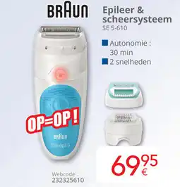 Eldi Braun Epileer & scheersysteem SE 5-610 aanbieding