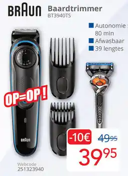 Eldi Braun Baardtrimmer BT3940TS aanbieding