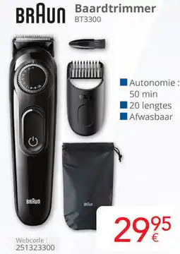 Eldi Braun Baardtrimmer BT3300 aanbieding