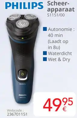 Eldi Philips Scheerapparaat 51151/00 aanbieding