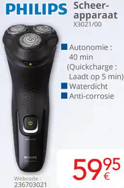 Eldi Philips Scheerapparaat X3021/00 aanbieding