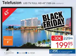 Eldi Telefusion LED TV FULL HD U43FAA10 aanbieding