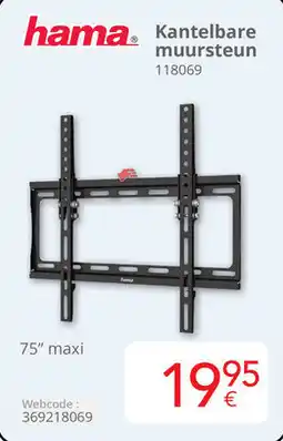 Eldi Hama Kantelbare muursteun 118069 aanbieding