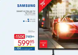Eldi SAMSUNG SMART ULTRA HD TV UE70DU7100KXXN aanbieding