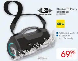 Eldi Bluetooth Party Boombox BS-4000BLK aanbieding