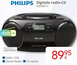 Eldi PHILIPS Digitale radio-CD AZB500/12 aanbieding