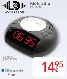 Eldi Klokradio CR-1000 aanbieding