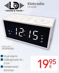 Eldi Klokradio CR-6000 aanbieding