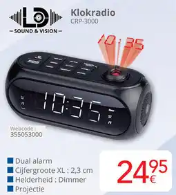 Eldi Klokradio CRP-3000 aanbieding
