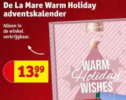 Kruidvat De La Mare Warm Holiday adventskalender aanbieding