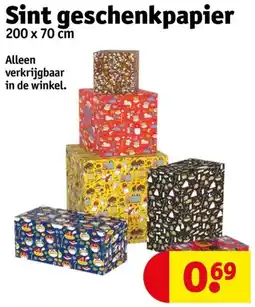 Kruidvat Sint geschenkpapier aanbieding