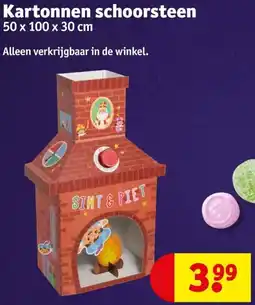 Kruidvat Kartonnen schoorsteen aanbieding