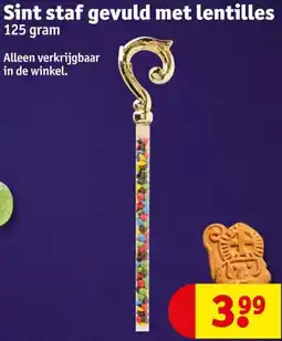 Kruidvat Sint staf gevuld met lentilles aanbieding