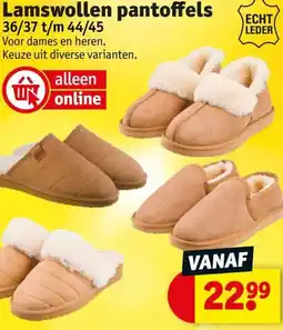 Kruidvat Lamswollen pantoffels aanbieding