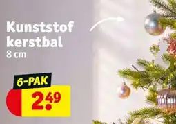 Kruidvat Kunststof kerstbal aanbieding