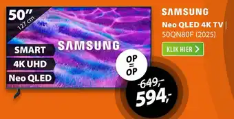 SAMSUNG Neo QLED 4K TV 50QN80F 2025