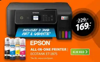 Epson all-in-one printer ecotank ET-2875