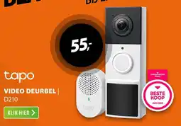 Expert Tapo video deurbel D210 aanbieding